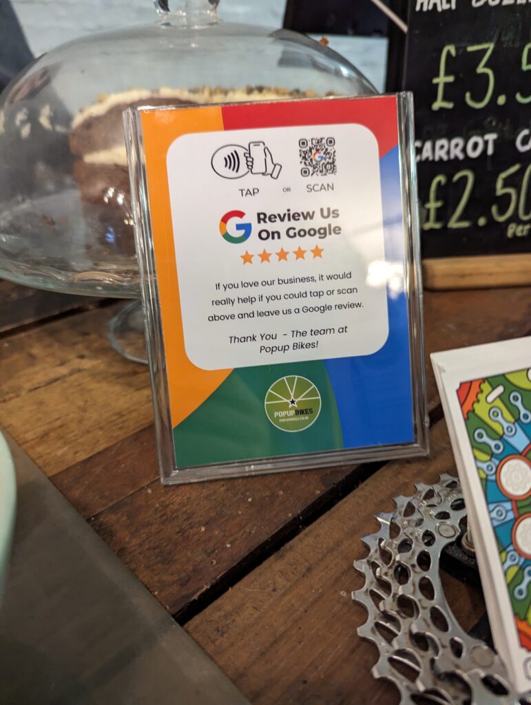Google Review Card at Checkout
